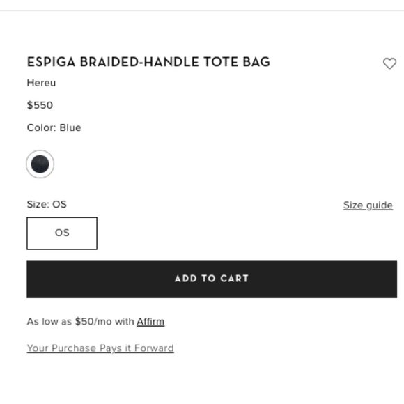 NWT Hereu - Espiga Lambskin Braided Handle Bag - Navy - Picture 3 of 10